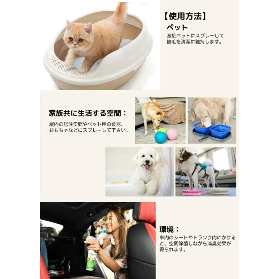Petique ペティーク 光触媒 除菌 消臭スプレー ペット用 無香料 ニオイ 安心 安全 犬 猫 小動物 ペット用品 直接 清潔 プロ用 300ml |  | 04