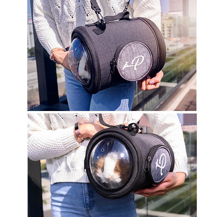 Petique ペティーク カプセル ペットキャリー うさぎ チンチラ ハリネズミ 小動物 ショルダーバッグ キャリーバッグ お出かけ 散歩 2WAY 米ブランド capsule |  | 07