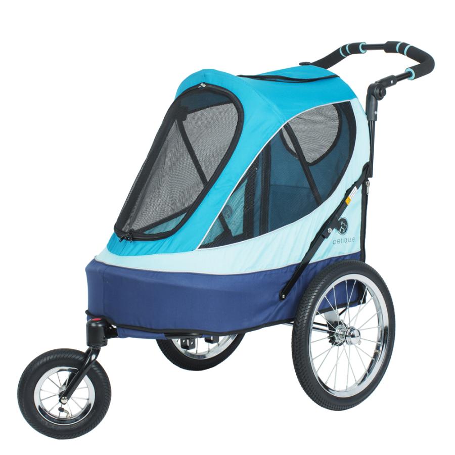 Petique ペットカート ぺティーク 耐荷重27kg 子型犬2頭 中型犬1頭ドッグカート ペットバギー ３輪 折りたたみ キャリーカート バギー Petique Jogger Parts Shop Stream Tech 通販 Yahoo ショッピング