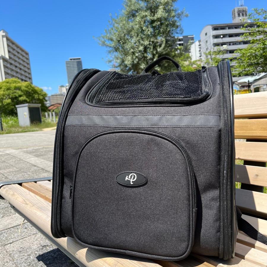 Petique ペティーク バックパッカー ブラックシャドー ペットキャリー