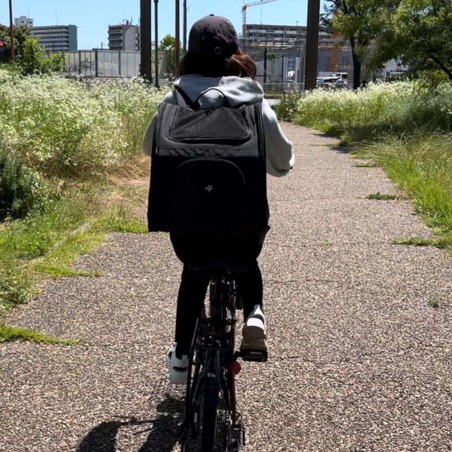 Petique ペティーク バックパッカー ブラックシャドー ペットキャリー