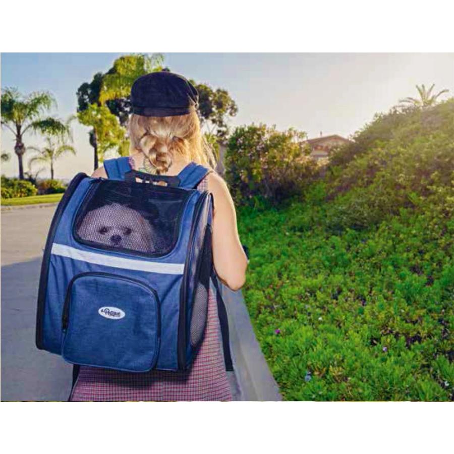 Petique ペティーク バックパッカー ペットキャリー キャリーバッグ ペットリュック バックパック リュックサック 折り畳み 犬 猫 小動物 旅行 米ブランド |  | 06