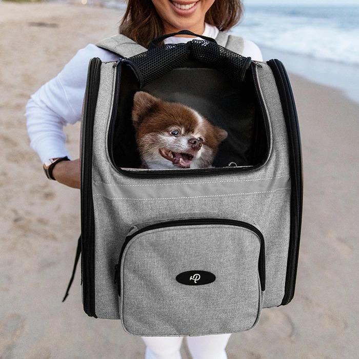 Petique ペティーク バックパッカー ペットキャリー キャリーバッグ ペットリュック バックパック リュックサック 折り畳み 犬 猫 小動物 旅行 米ブランド |  | 08