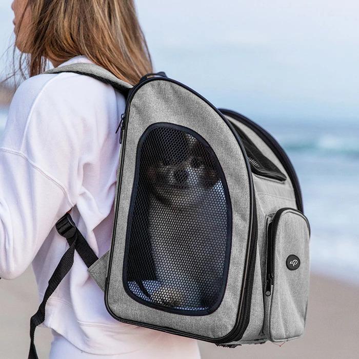 Petique ペティーク バックパッカー ペットキャリー キャリーバッグ ペットリュック バックパック リュックサック 折り畳み 犬 猫 小動物 旅行 米ブランド |  | 09