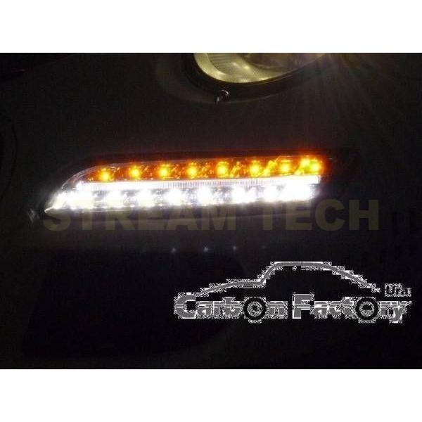 PORSCHE ポルシェ 997 カレラ 前期用 LED バンパー補助ライト ファイバーLED フォグランプ バンパーライト ポジションライト デイライト ランプ 911 人気商品 |  | 05