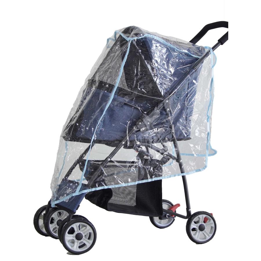 Petique ぺティーク ペットストローラー専用 レインカバー 小カート専用 防風 防雨 防寒 お散歩 お出かけ 旅行 雨よけ 風よけ 犬 猫 米ブランド Pet and Pets |  | 04