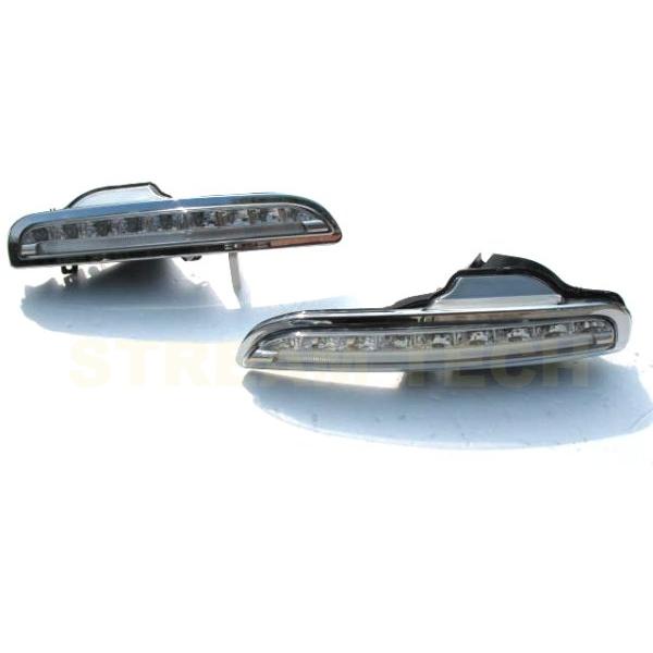 PORSCHE ポルシェ 987 ボクスター 前期用 フロントバンパー 補助ライト ファイバー LED 後期ルック フロントライト バンパーライト ランプ Boxster 人気商品 |  | 02