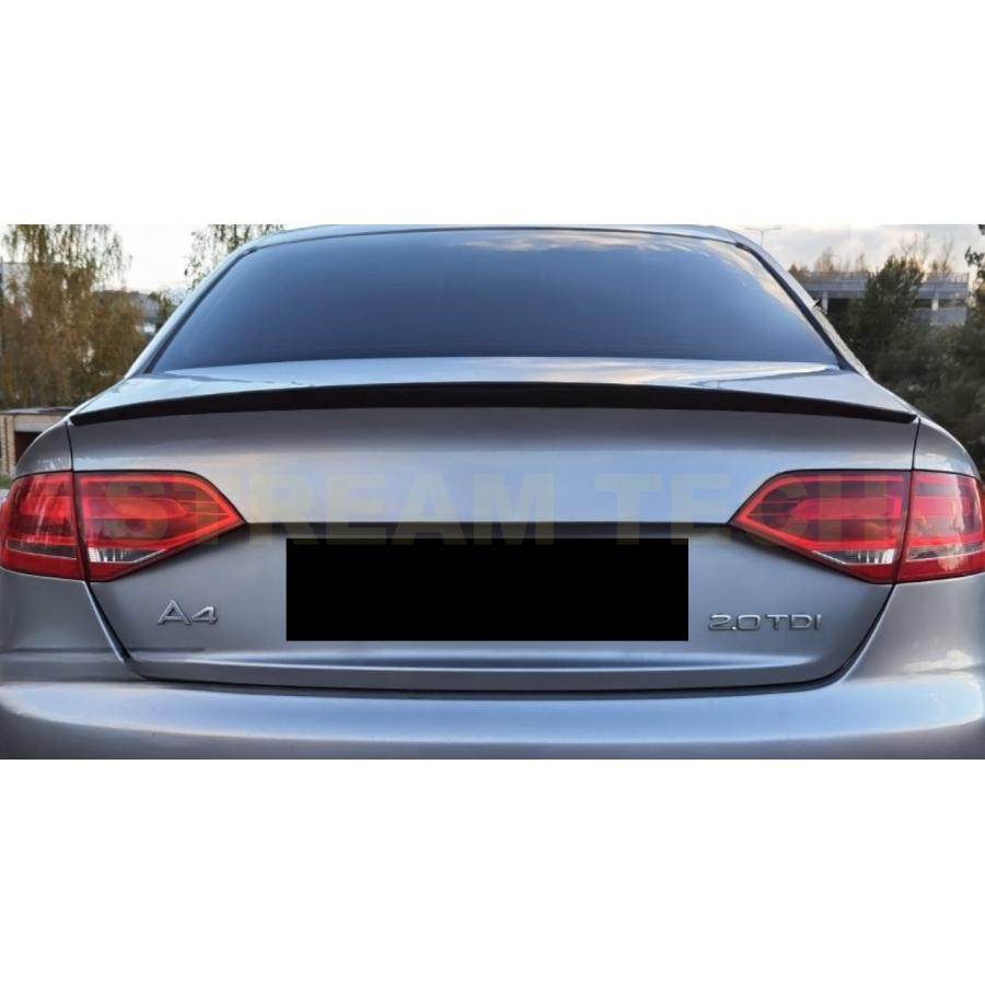 AUDI アウディ B8 A4 S4 セダン用 ダックテールタイプ トランクスポイラー ABS製 リアスポイラー チンスポイラー リアウイング 未塗装 塗装代行可能 8K 人気商品 |  | 02
