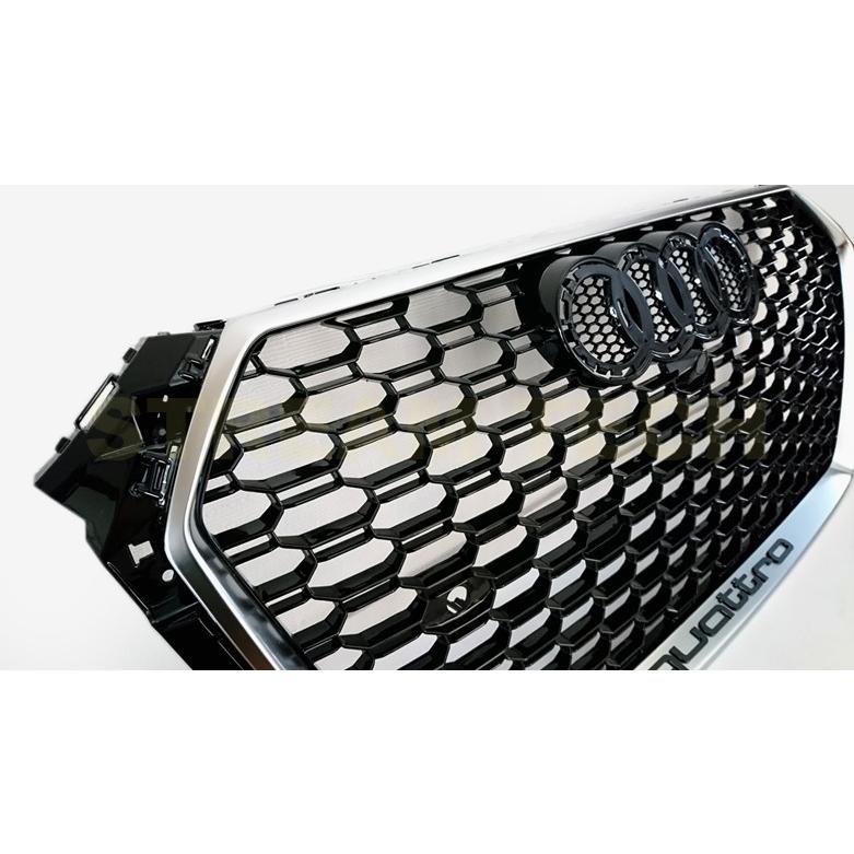 AUDI アウディ B9 8W A4 S4 前期用 RSタイプ ハニカムグリル 2種類有 センターグリル フロントグリル ラジエターグリル RSグリル クワトロ PTS有 カメラ有 人気 |  | 12