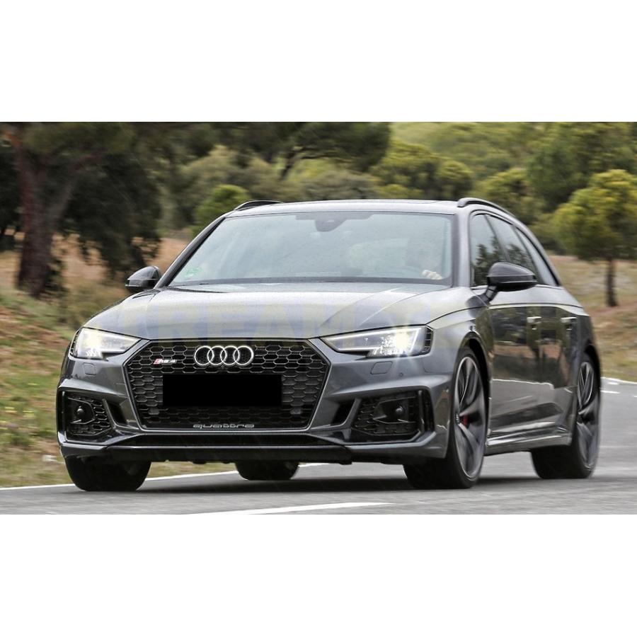 AUDI アウディ B9 8W A4 S4 前期用 RSタイプ ハニカムグリル 2種類有 センターグリル フロントグリル ラジエターグリル RSグリル クワトロ PTS有 カメラ有 人気 |  | 06
