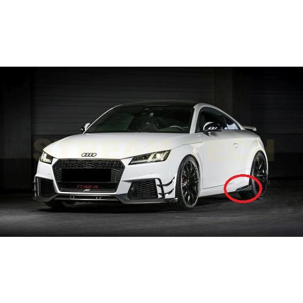 特価 アウディ 8S TT TTS TTRS カーボン サイドスプリッター 新品 AUDI アウディ 8S TT Sライン TTS TTRS用 Abtスタイル カーボン サイド