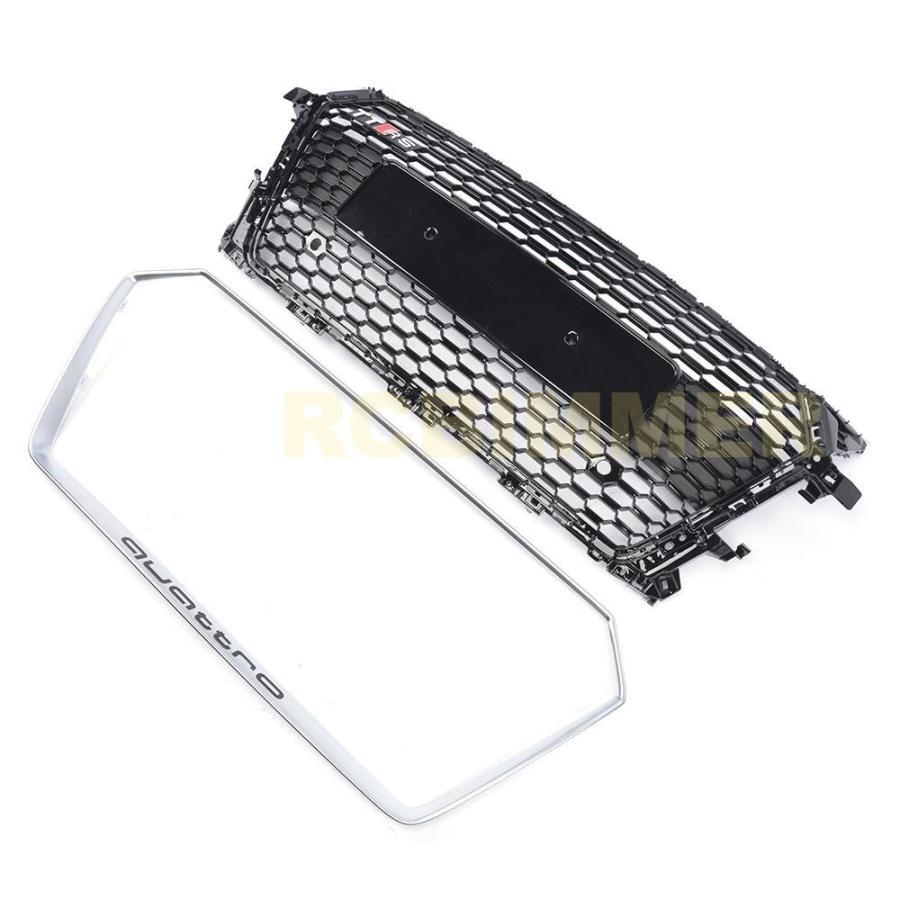 AUDI アウディ 8S TT TTS TTRS用 RSタイプ ハニカムグリル シルバー