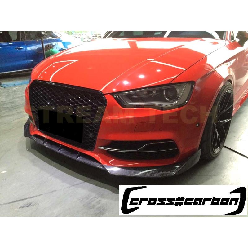 AUDI アウディ 8V A3 Sライン S3 セダン用 カーボン フロントスポイラー フロントリップ リップスポイラー アンダーリップ バンパーリップ 綾織 Audi Sline 人気の画像