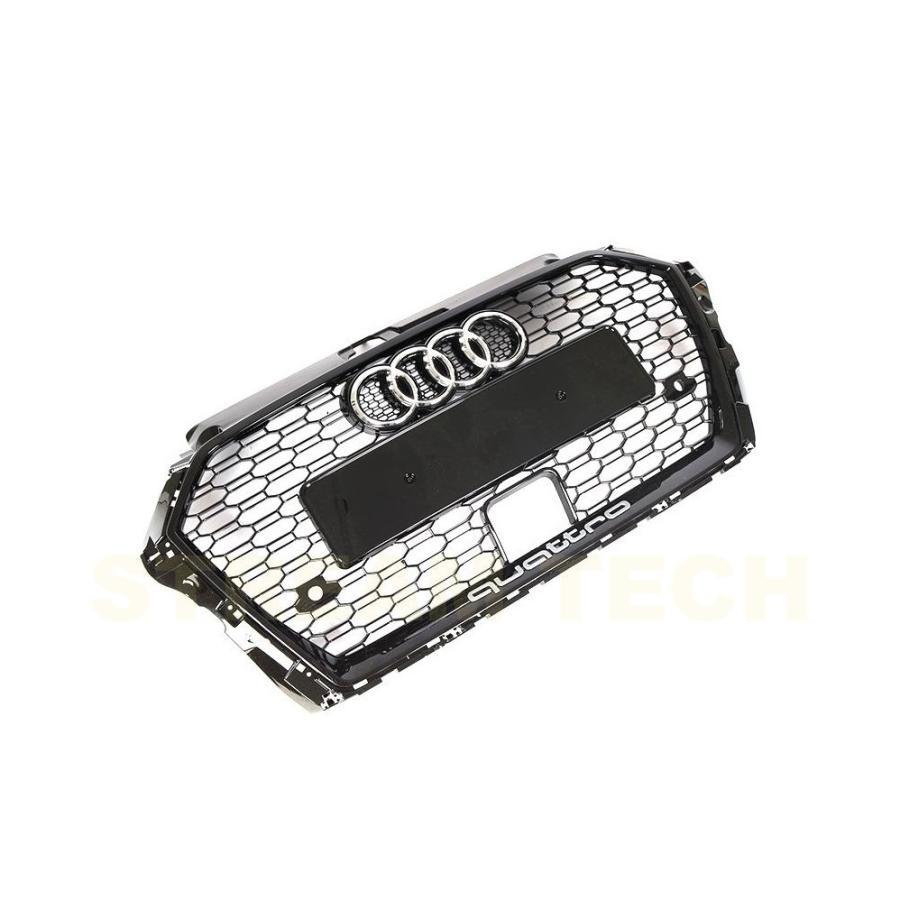 AUDI アウディ 8V A3 S3 後期用 RSタイプ 艶有ブラック ハニカム AUDI アウディ 8V A3 S3 後期用 RSタイプ 艶有ブラック ハニカム