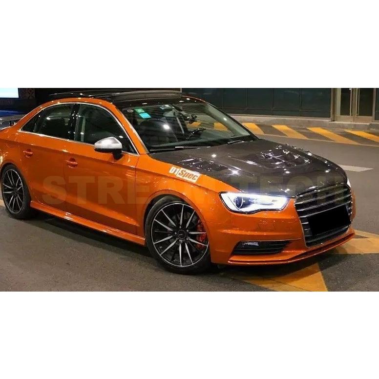 AUDI アウディ 8V A3 S3 RS3 前期用 RSタイプ ダクト付き カーボン ボンネット エンジンフード カーボンフード 綾織カーボン 軽量 Audi Sline 2D 4D 人気商品の画像