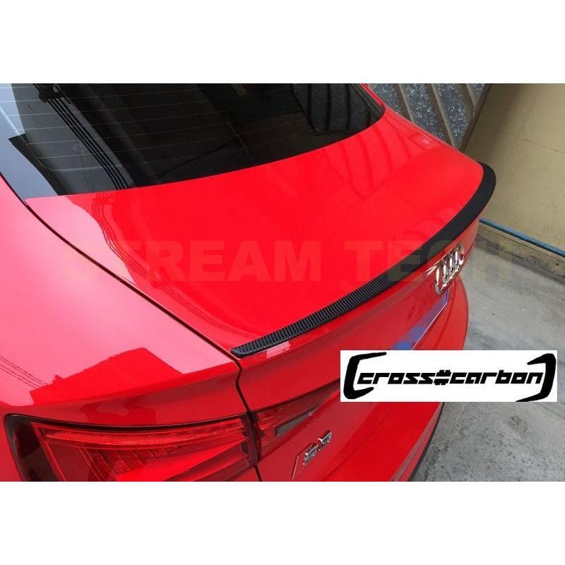 AUDI アウディ 8V A3 S3 セダン用 ダックテールタイプ カーボン トランクスポイラー タイプ4 リアスポイラー チンスポイラー リアウイング 綾織カーボン 人気 |  | 01