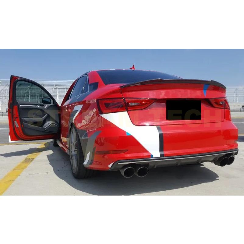 ☆送料込☆ほぼ未使用☆マクストン リアバランス カーボンルック アウディ S3 Audi アウディ A5 F5 後期 スポーツバック リア トランク