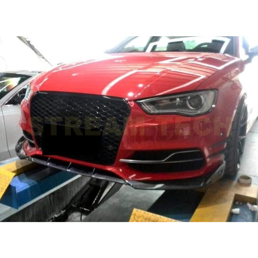 AUDI アウディ 8V A3 S3 前期用 カーボン フロントカナード 4点