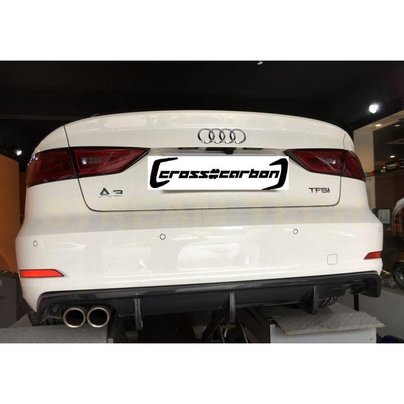 AUDI アウディ 8V A3 セダン 前期用 カーボン リアディフューザー 片側