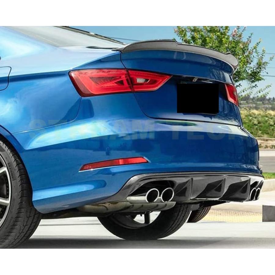 AUDI アウディ 8V A3 セダン 前期用 カーボン リアディフューザー 左右