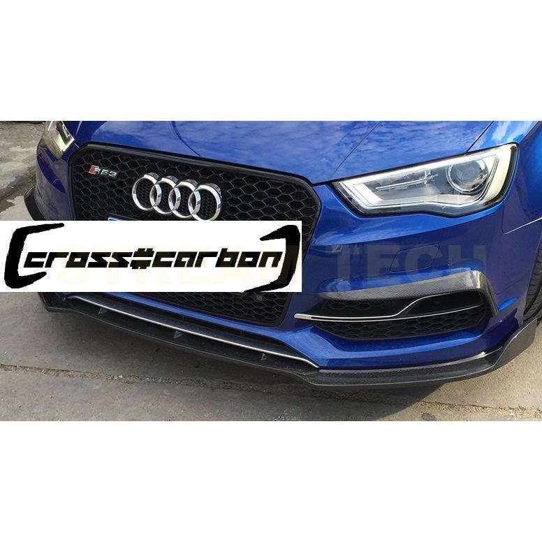 AUDI アウディ 8V A3 S3 前期用 カーボン フロントカナード 2点セット 