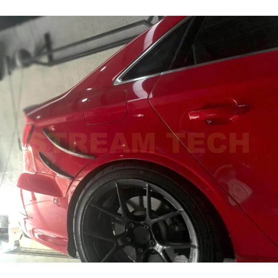 AUDI アウディ 8V A3 S3 前期用 カーボン リアカナード 4点セット リア 