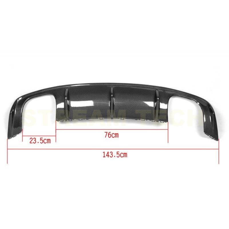 AUDI アウディ 8V A3 Sライン S3 セダン用 カーボン リアディフューザー 左右4本出し リアアンダースポイラー リアバンパーリップ リアリップ 綾織カーボン 人気 |  | 11