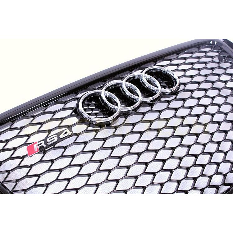 AUDI アウディ B8 8K A4 S4 前期用 RSタイプ ハニカムグリル オール 