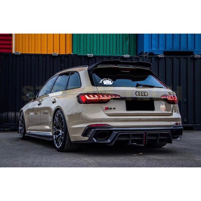 アウディ　A4 S4 RS4用リアスポイラー Audi（アウディ） A4 S4 B9 17-22年 リアルカーボン製 Sタイプ