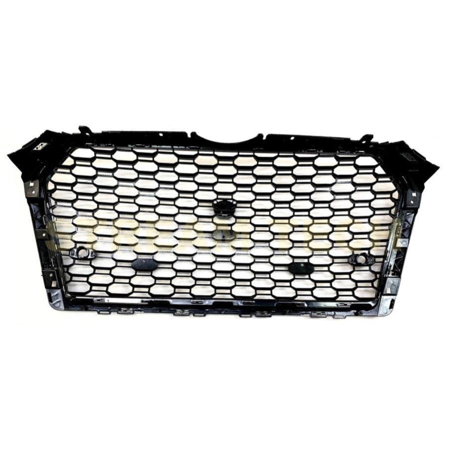 AUDI アウディ B9 8W A4 S4 前期用 RSタイプ ハニカムグリル 2種類有 センターグリル フロントグリル ラジエターグリル RSグリル PTS有 カメラ有 エンブレムレス |  | 12