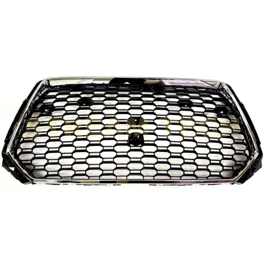 AUDI アウディ B9 8W A4 S4 前期用 RSタイプ ハニカムグリル 2種類有 センターグリル フロントグリル ラジエターグリル RSグリル PTS有 カメラ有 エンブレムレス |  | 08