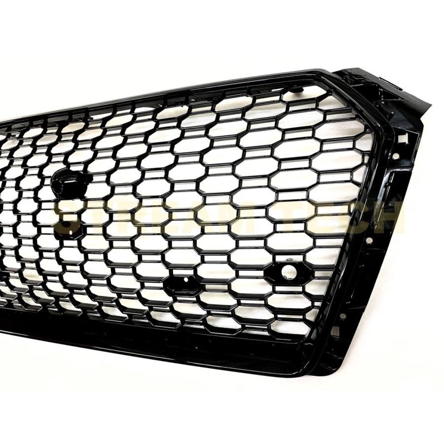 AUDI アウディ B9 8W A4 S4 前期用 RSタイプ ハニカムグリル 2種類有 センターグリル フロントグリル ラジエターグリル RSグリル PTS有 カメラ有 エンブレムレス |  | 10