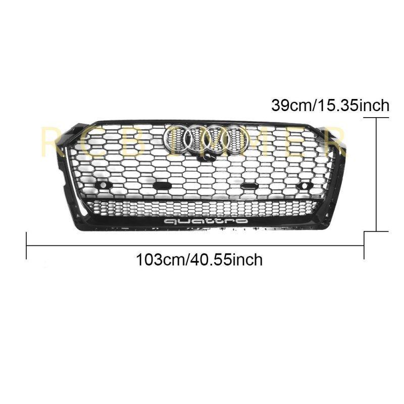 AUDI アウディ F5 A5 S5 RS5用 RSタイプ ハニカムグリル オールブラック PTS有 カメラ有 RSグリル フロントグリル センターグリル ラジエターグリル 人気商品｜streamtech｜06