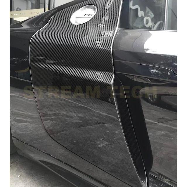 AUDI アウディ R8 2007〜2016年用 純正タイプ カーボン サイドパネル サイドプレート サイドガーニッシュ カーボンパネル 綾織カーボン クーペ スパイダー |  | 04