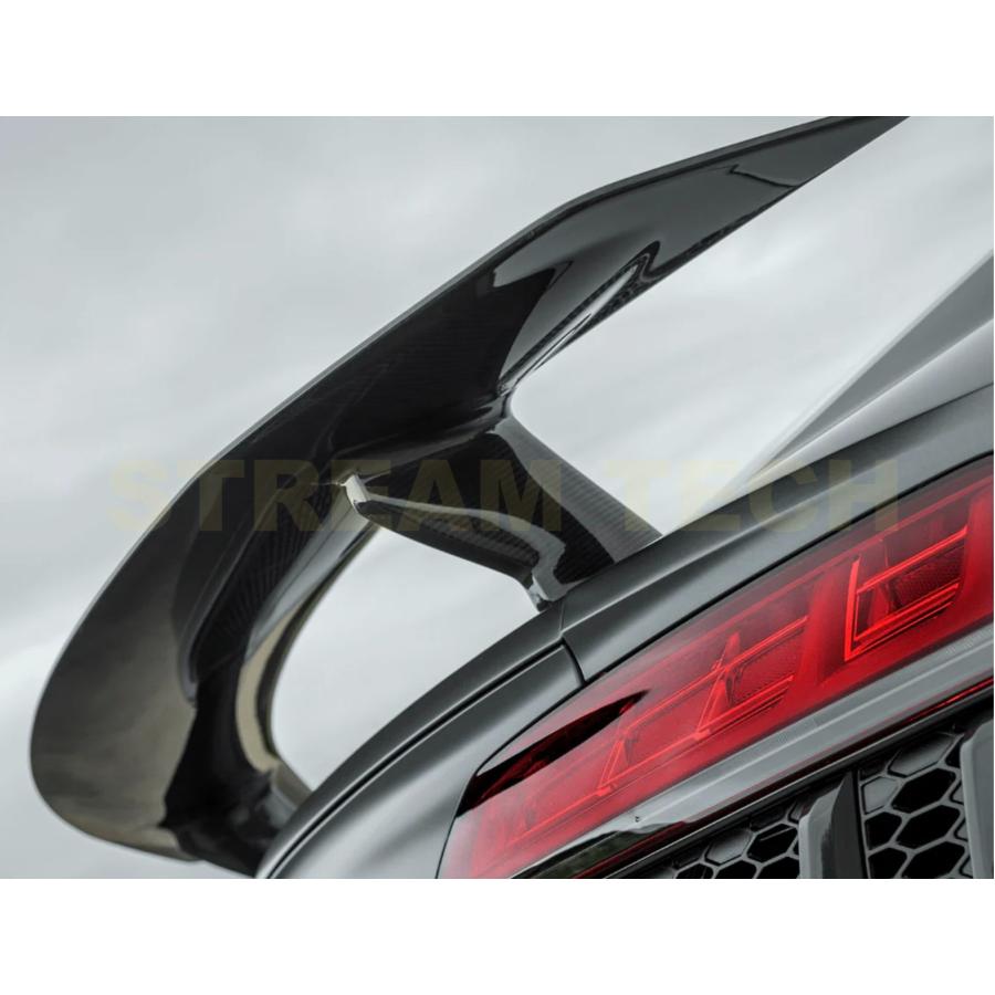 AUDI アウディ 4S R8 クーペ用 VRSタイプ ドライカーボン リアウイング