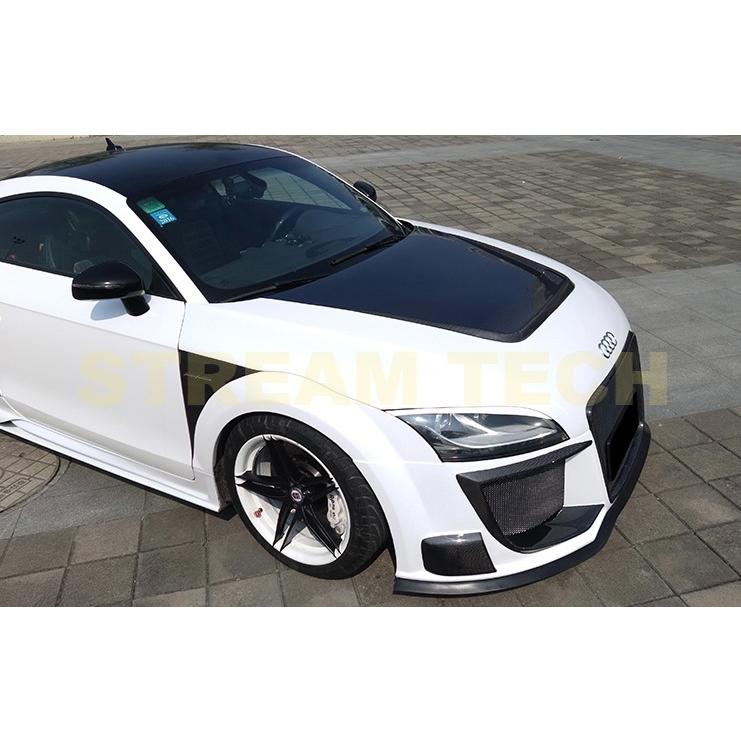 ★最終価格★ AUDI アウディ 8J TT TTS TT-RS用 ブラックセイルズ R8タイプ カーボン サイドパネル 左右セット サイドガーニッシュ サイドブレード 綾織 BLACK SAILS Audi 【UO1216320816】(44070円)