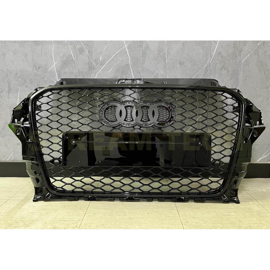 AUDI アウディ 8V A3 S3 前期用 RSタイプ ブラック ハニカムグリル フロントグリル センターグリル ラジエターグリル バンパーグリル RSグリル Audi 人気商品の画像