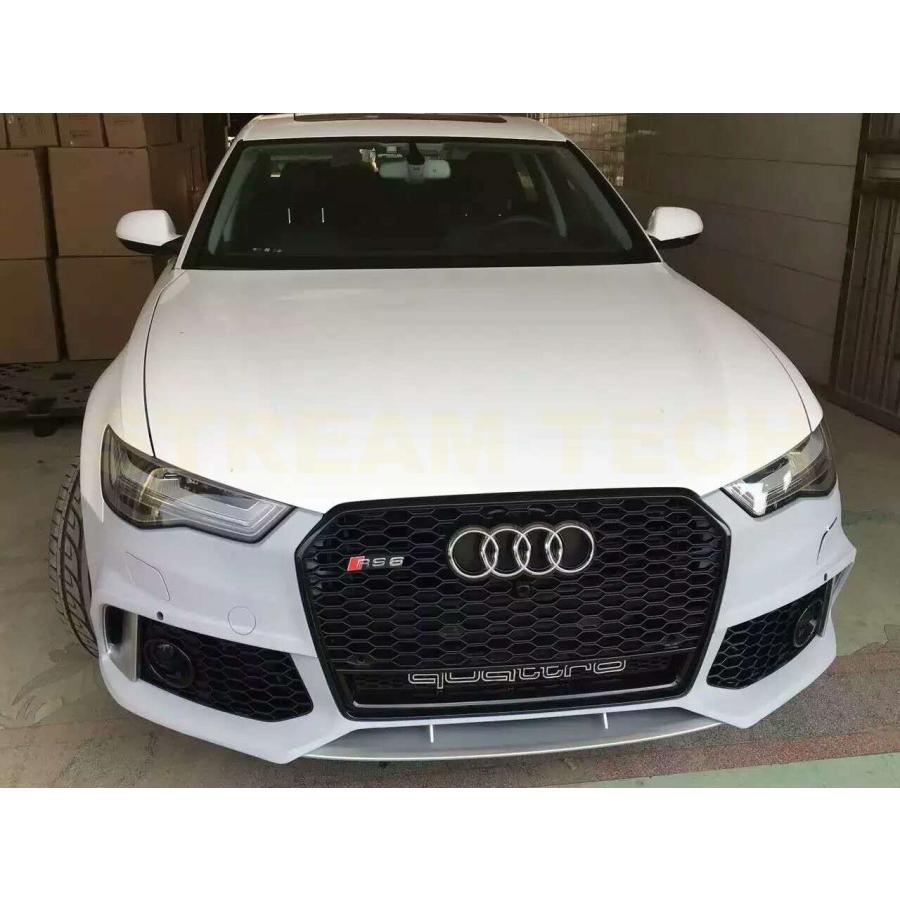 AUDI アウディ C7 4G A6 S6 後期用 RS6タイプ フロントバンパー PP