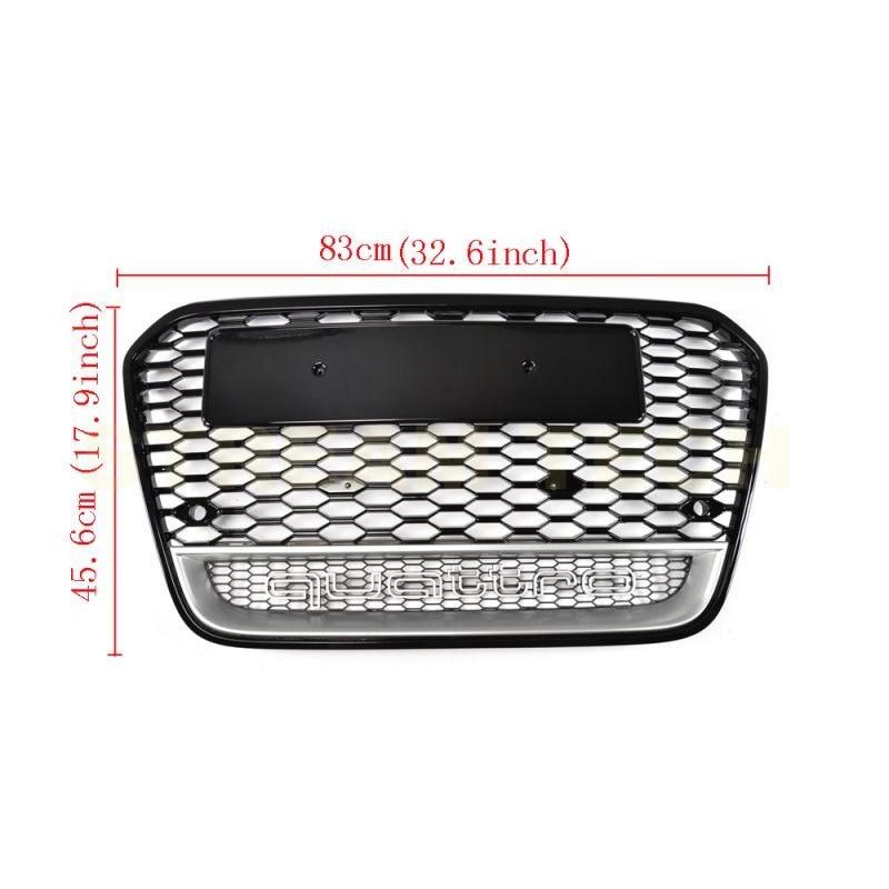 【美品】Audi A6 TFSI用 フロントグリル quattro純正品 AUDI アウディ C8 F2 A6 S6用 RSタイプ ハニカムグリル 2種類有