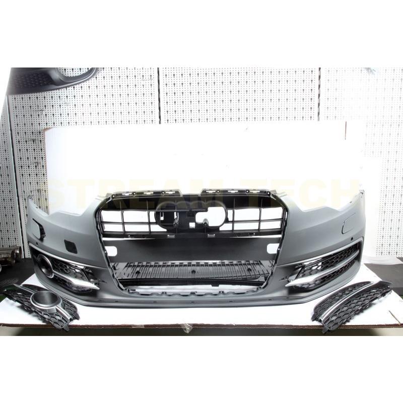 AUDI アウディ C7 4G A6 S6 後期用 S6ルック フロントバンパー PPウレタン製 バンパー フロントグリル エアロパーツ フロントエアロ ボディキット 人気商品 |  | 04