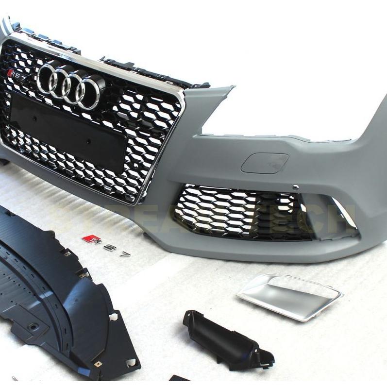 AUDI アウディ C7 4G A7 S7 RS7 スポーツバック 前期用 RSルック フロントバンパーセット PPウレタン製 バンパー エアロパーツ リップ フロントグリル 人気商品 |  | 03