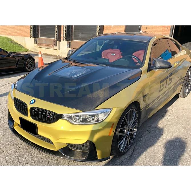  M3M4(F8X)用ブレーキダクト(カーボンファイバー製)中古品 BMW F80 M3 F82 F83 M4用 天窓 ダクト付き カーボン ボンネット