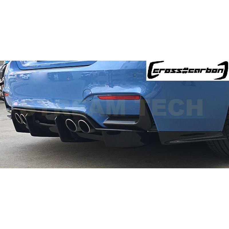 BMW F80 M3 F82 F83 M4用 ドライカーボン リアバンパースプリッター