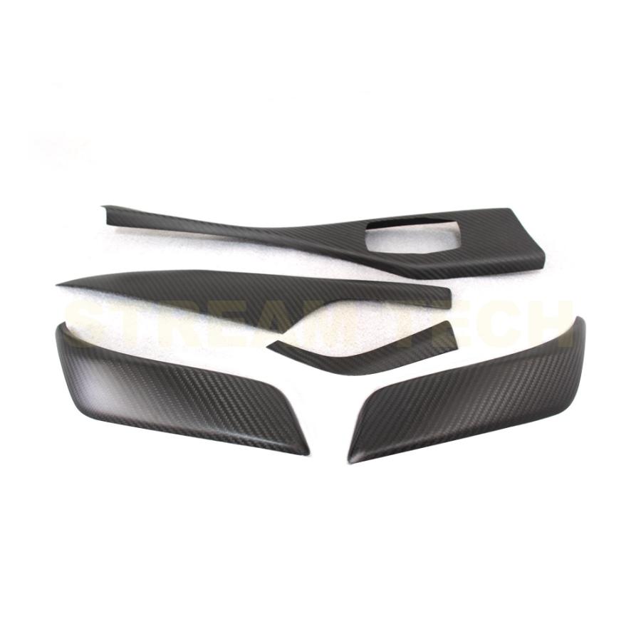 BMW F22 F23 2シリーズ 左ハンドル用 マットカーボン インテリアパネル 5点セット インテリアトリム カーボンパネル ガーニッシュ インパネ 綾織カーボン 人気 | 