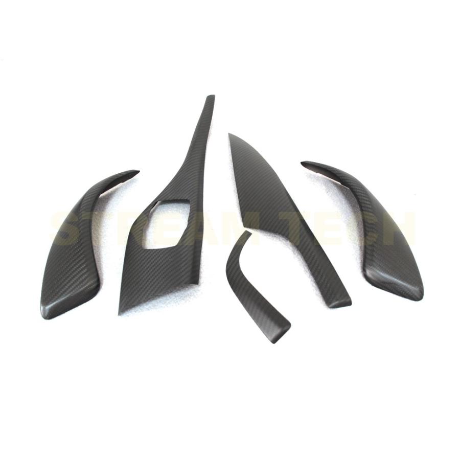 BMW F22 F23 2シリーズ 左ハンドル用 マットカーボン インテリアパネル 5点セット インテリアトリム カーボンパネル ガーニッシュ インパネ 綾織カーボン 人気 |  | 02