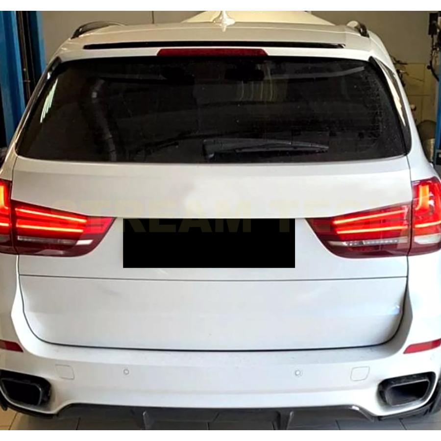 BMW F15 X5 Mスポーツ用 パフォーマンスタイプ カーボン ルーフスポイラー リアルーフ ルーフウイング リアスポイラー トランクスポイラー チンスポイラー 綾織 |  | 02
