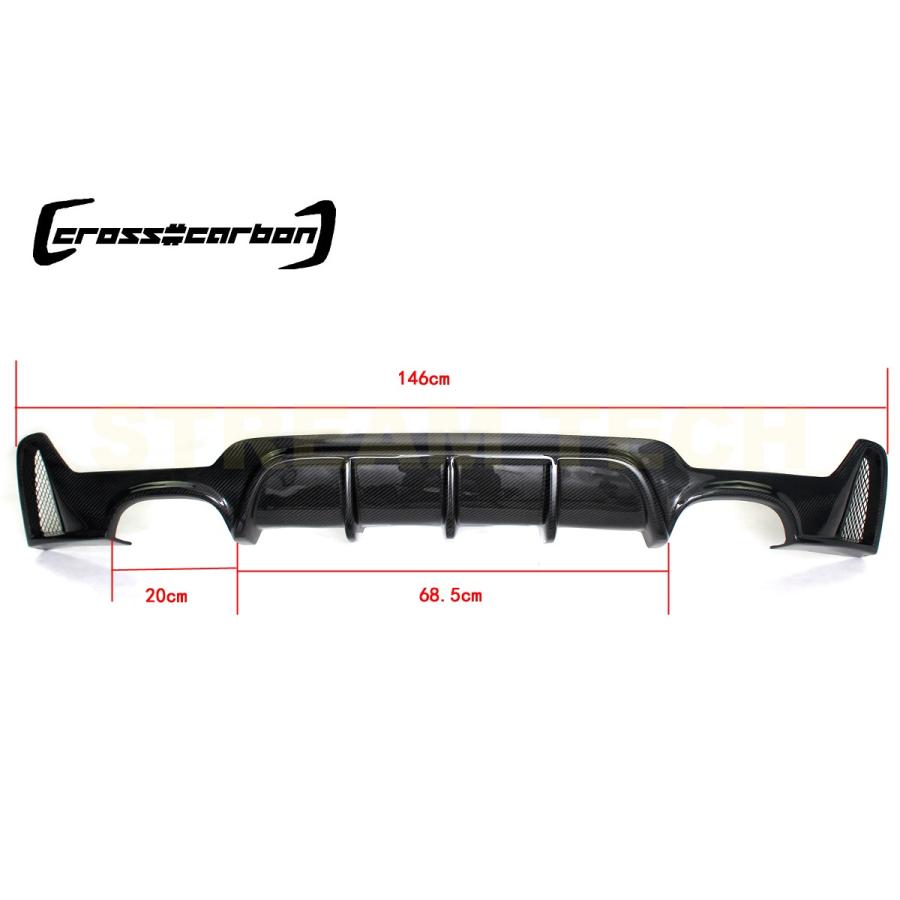 BMW F32 F33 F36 4シリーズ Mスポーツ用 パフォーマンスタイプ カーボン リアディフューザー 左右4本出し リアアンダースポイラー リアバンパーリップ 綾織 人気 |  | 11