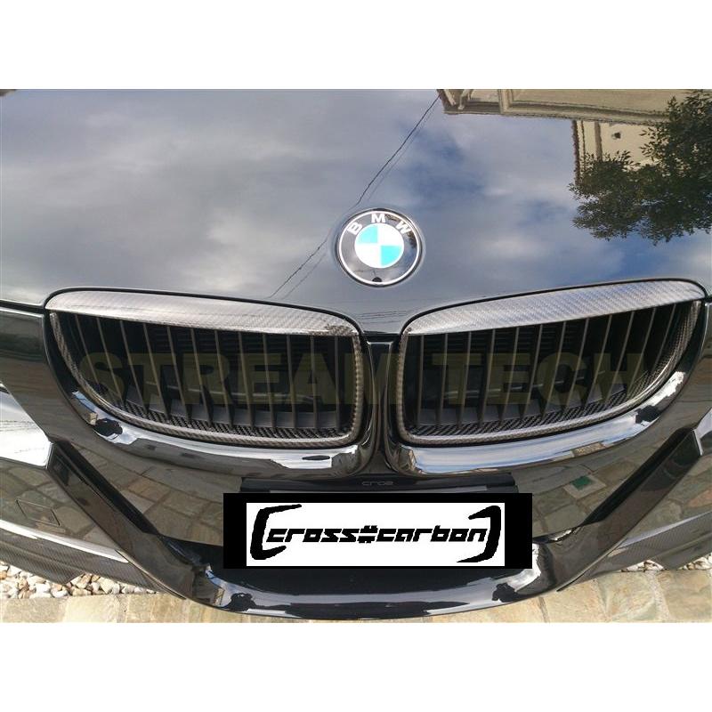 E90 E91 LCI BMW Performanceキドニーグリル 左右セット BMW E90 E91 3シリーズ 後期 LCI用 艶有ブラック キドニーグリル