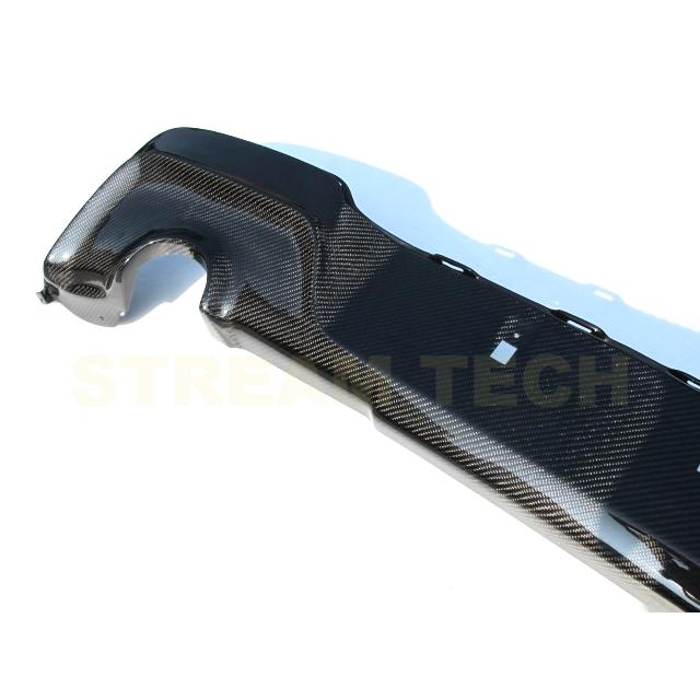 BMW F20 1シリーズ 116 120 Mスポーツ 前期用 カーボン リアディフューザー 左右2本出し リアアンダースポイラー リアリップ バンパーリップ 綾織カーボン |  | 06
