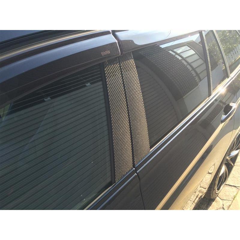 BMW F31 3シリーズ ワゴン用 リアルカーボン ピラーパネル 6点セット